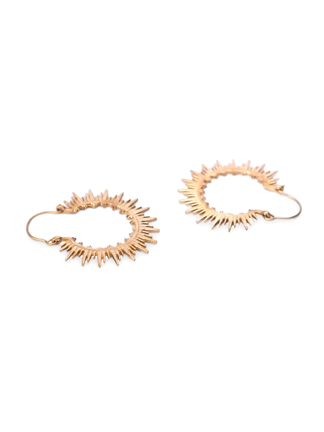 Daily Wear Hoops Earrings - Delicate Charms Gold and Silver-Plated Brass Earrings By Studio One Love