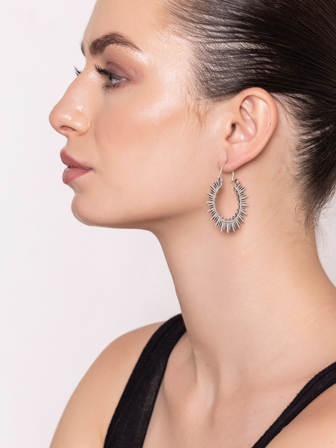 Daily Wear Hoops Earrings - Delicate Charms Gold and Silver-Plated Brass Earrings By Studio One Love