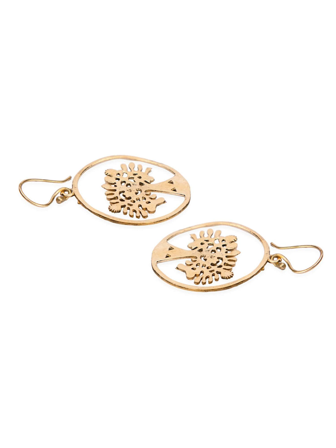 Daily Wear Drops & Danglers Earrings - Western Gold-Plated Brass Earrings By Studio One Love