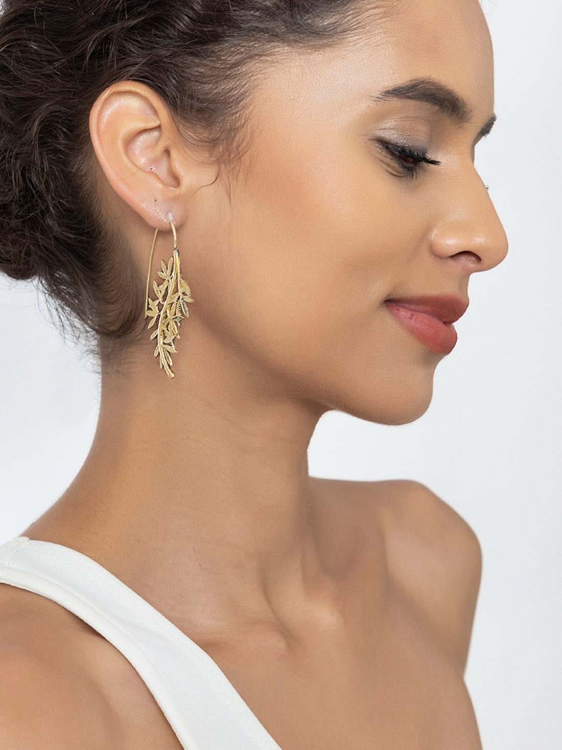 Party Wear Drops & Danglers Earrings - Western Gold-Plated Brass Earrings By Studio One Love