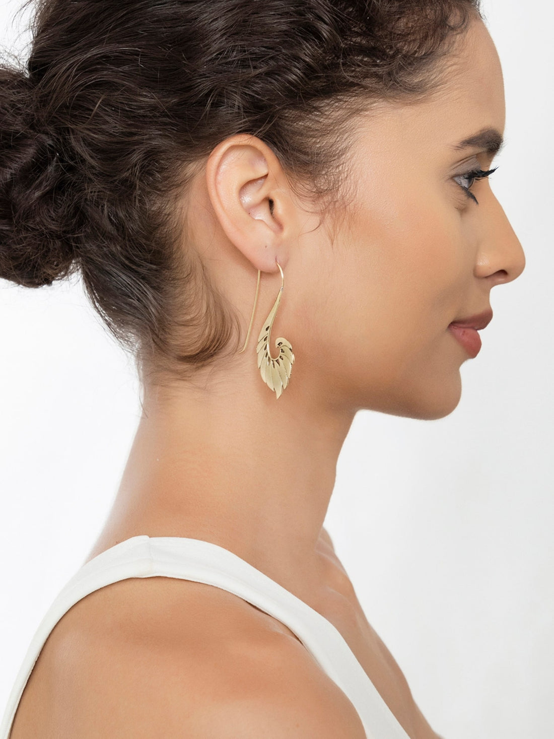 Party Wear Drops & Danglers Earrings - Western Gold-Plated Brass Earrings By Studio One Love