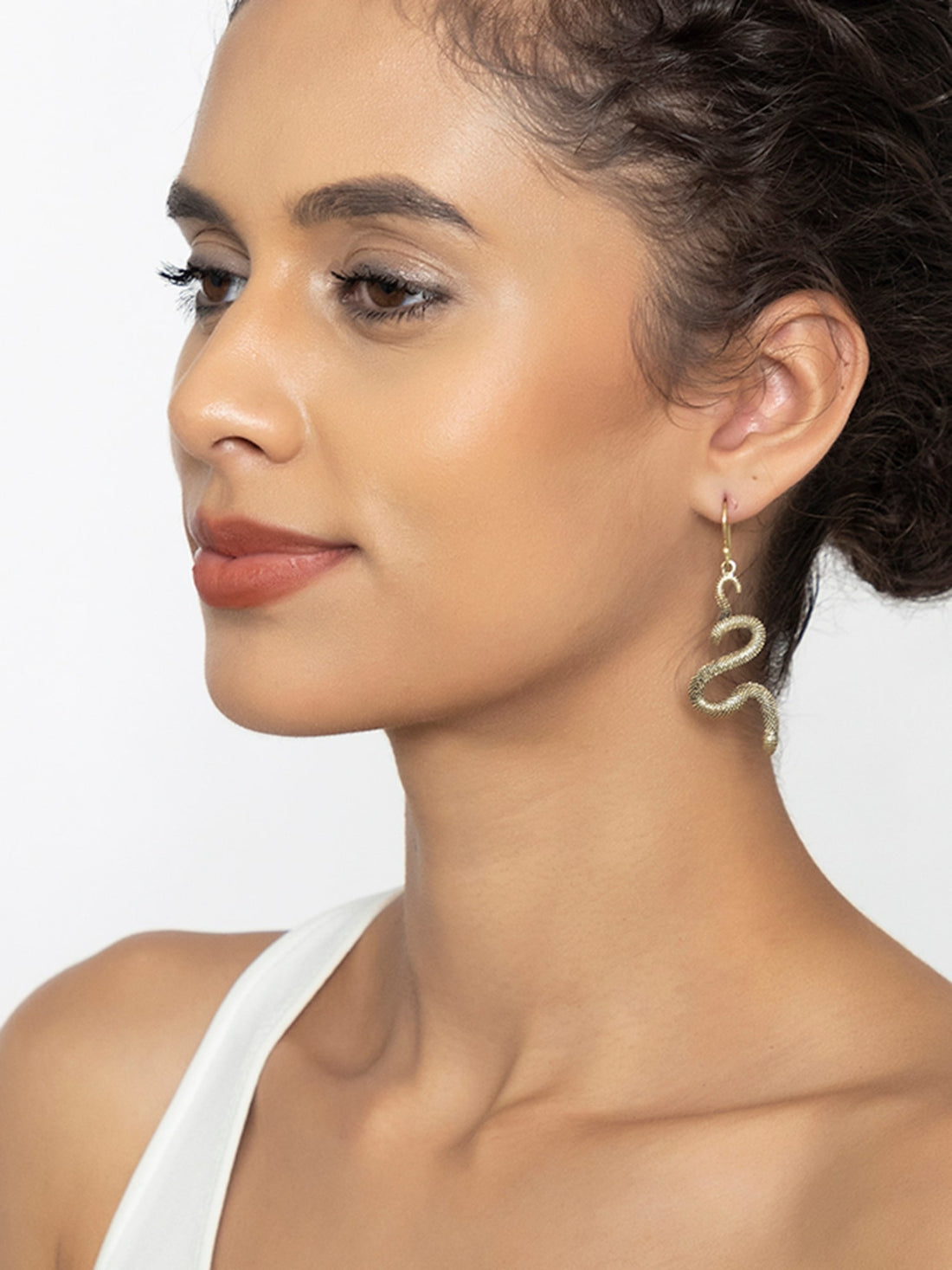 Party Wear Drops & Danglers Earrings - Western Gold-Plated Brass Earrings By Studio One Love