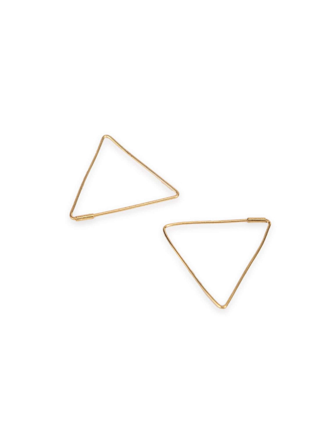 Daily Wear Hoops Earrings - Western Gold-Plated Brass Earrings By Studio One Love