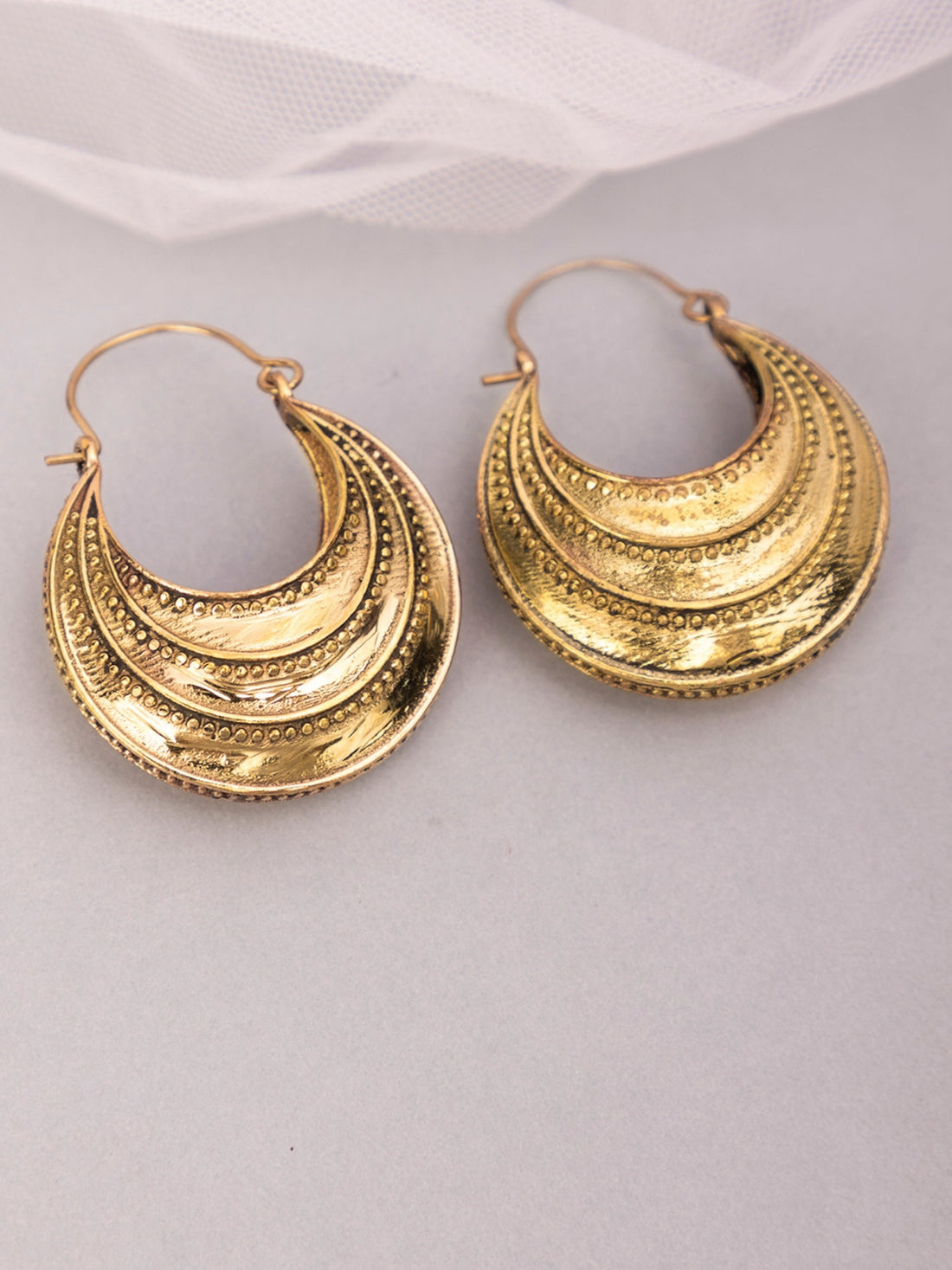 Daily Wear Chandbalis Earrings - Traditional Gold-Plated Brass Earrings By Studio One Love