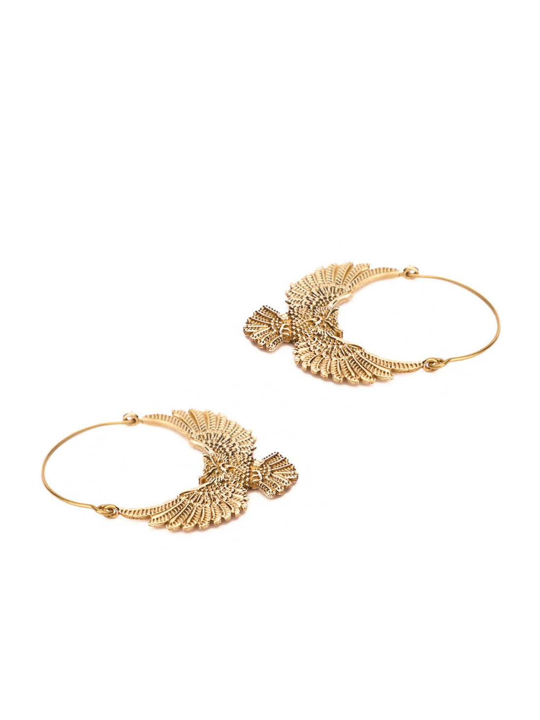 Party Wear Hoops Earrings - Mystic Owls Gold and Silver-Plated Brass Earrings By Studio One Love