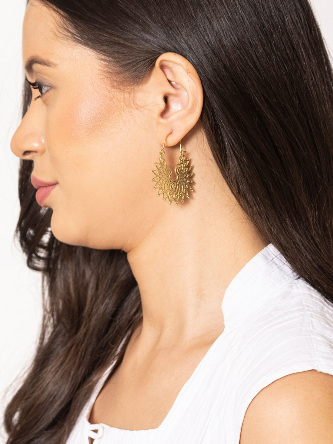 Festive Wear Chandbalis Earrings - Traditional Gold-Plated Brass Earrings By Studio One Love