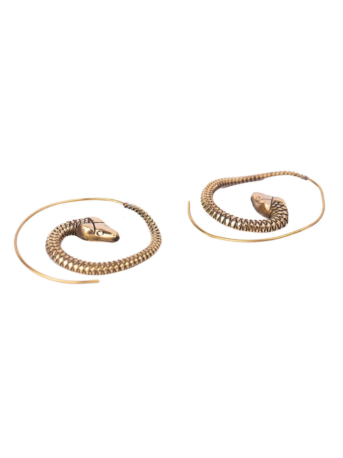 Party Wear Hoops Earrings - Western Gold-Plated Brass Earrings By Studio One Love