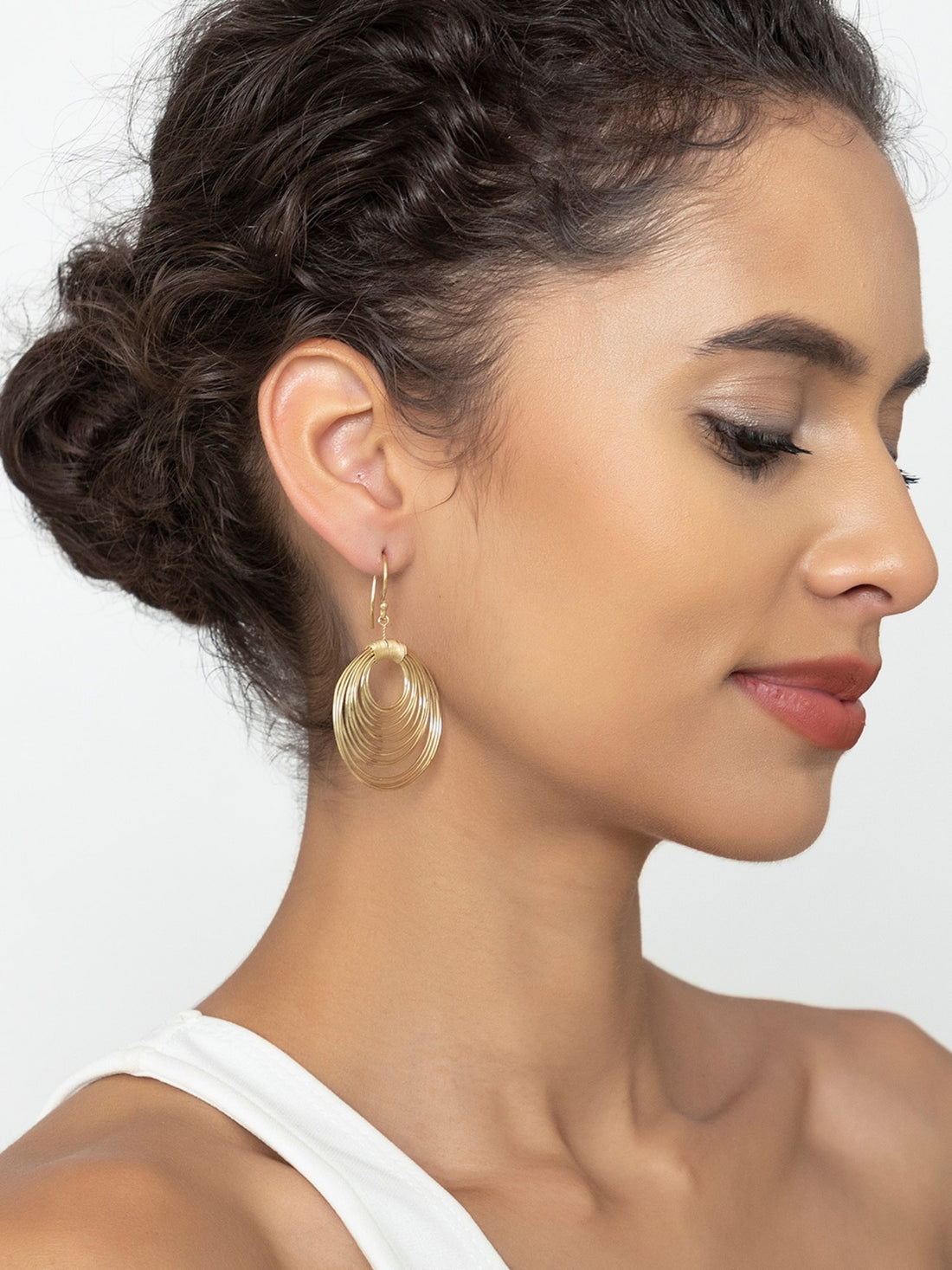 Daily Wear Drops & Danglers Earrings - Innovative Impressions Gold and Silver-Plated Brass Earrings By Studio One Love