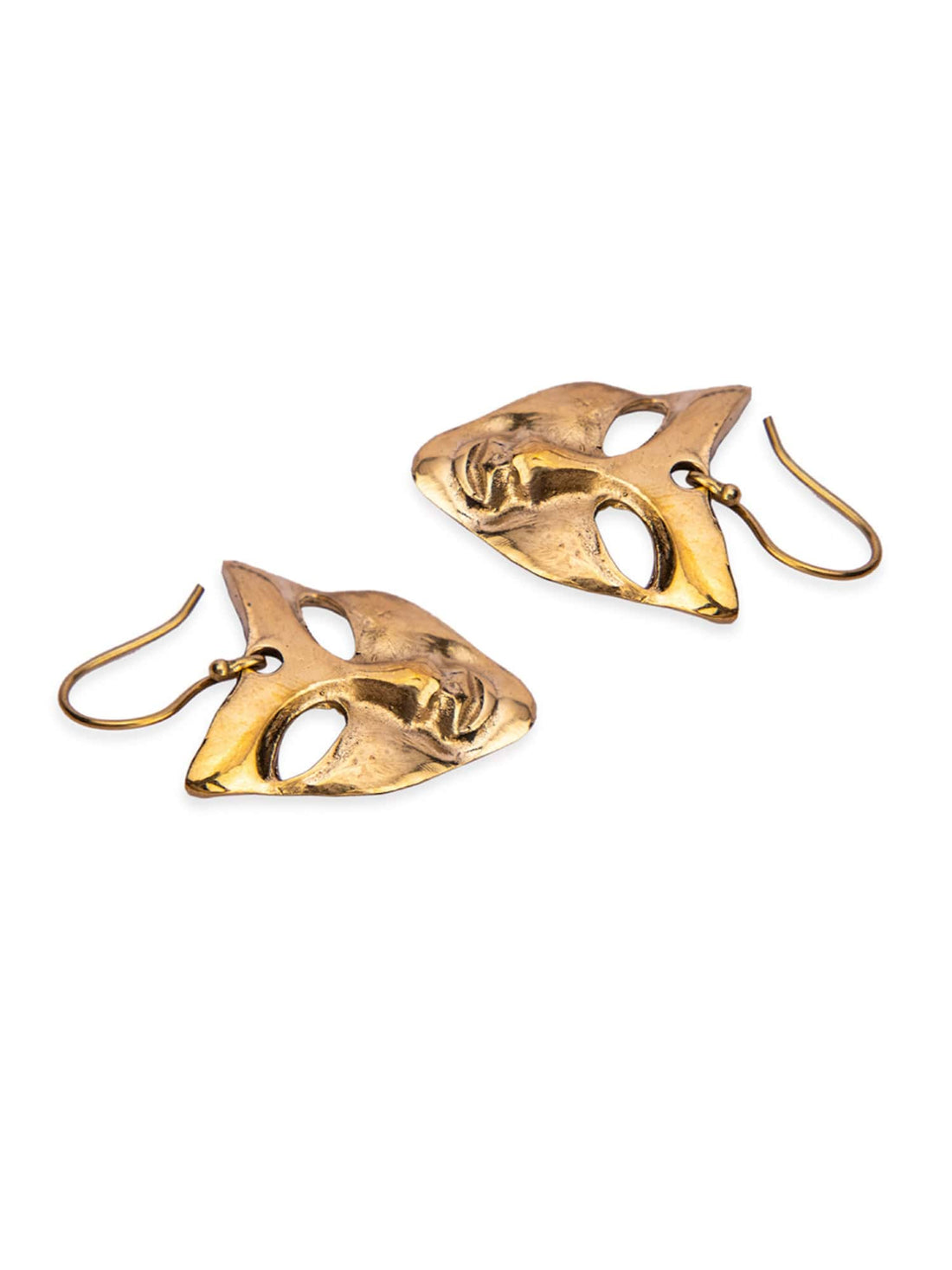 Party Wear Drops & Danglers Earrings - Western Gold-Plated Brass Earrings By Studio One Love