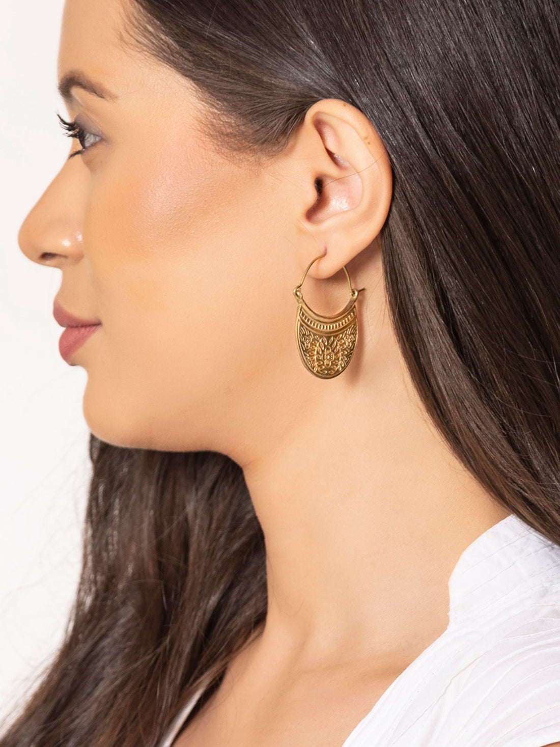 Festive Wear Chandbalis Earrings - Traditional Gold-Plated Brass Earrings By Studio One Love