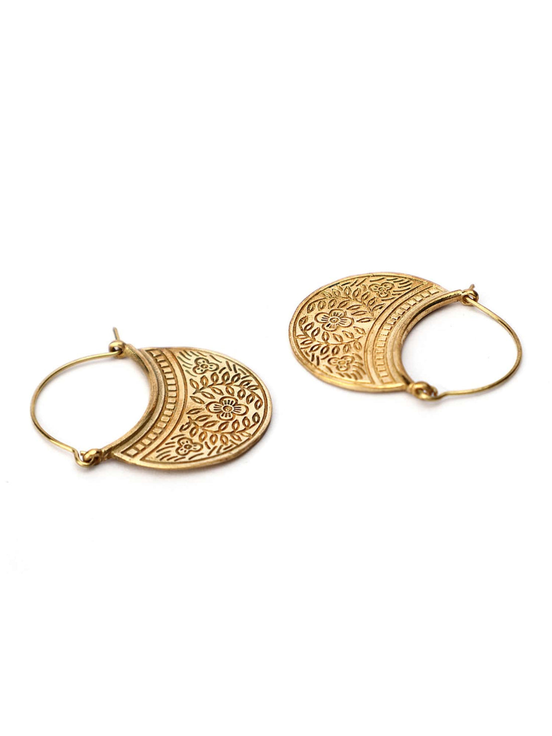 Festive Wear Chandbalis Earrings - Traditional Gold-Plated Brass Earrings By Studio One Love