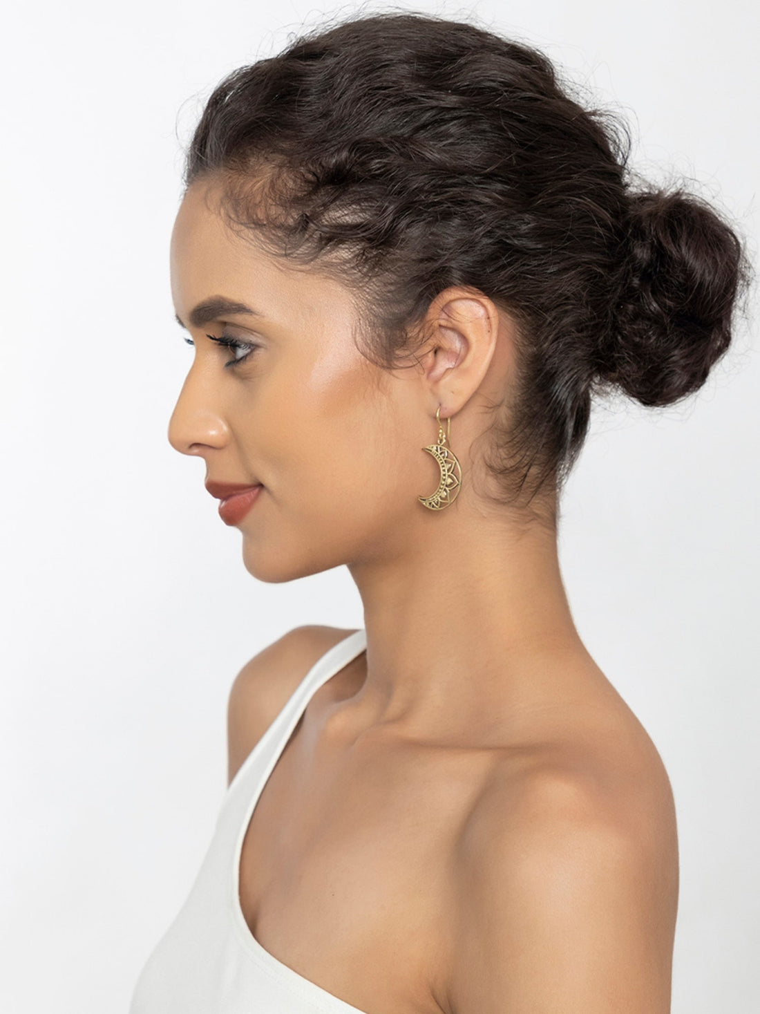 Festive Wear Drops & Danglers Earrings - Traditional Gold-Plated Brass Earrings By Studio One Love