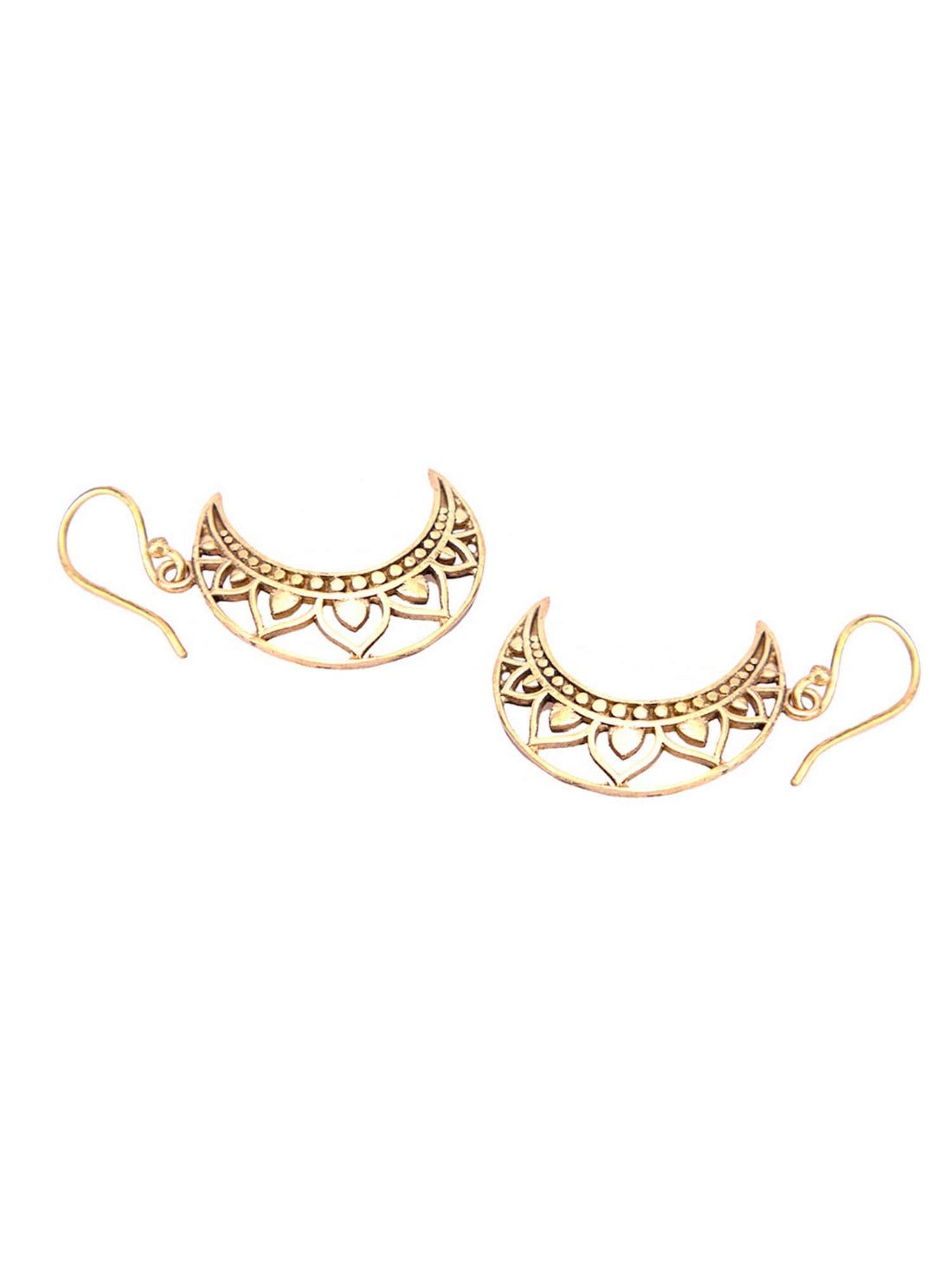 Festive Wear Drops & Danglers Earrings - Traditional Gold-Plated Brass Earrings By Studio One Love