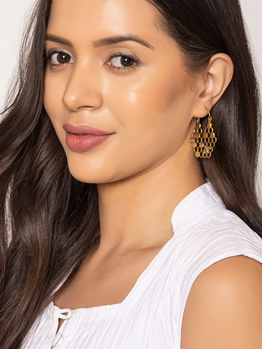 Party Wear Hoops Earrings - Western Gold and Silver-Plated Brass Earrings By Studio One Love