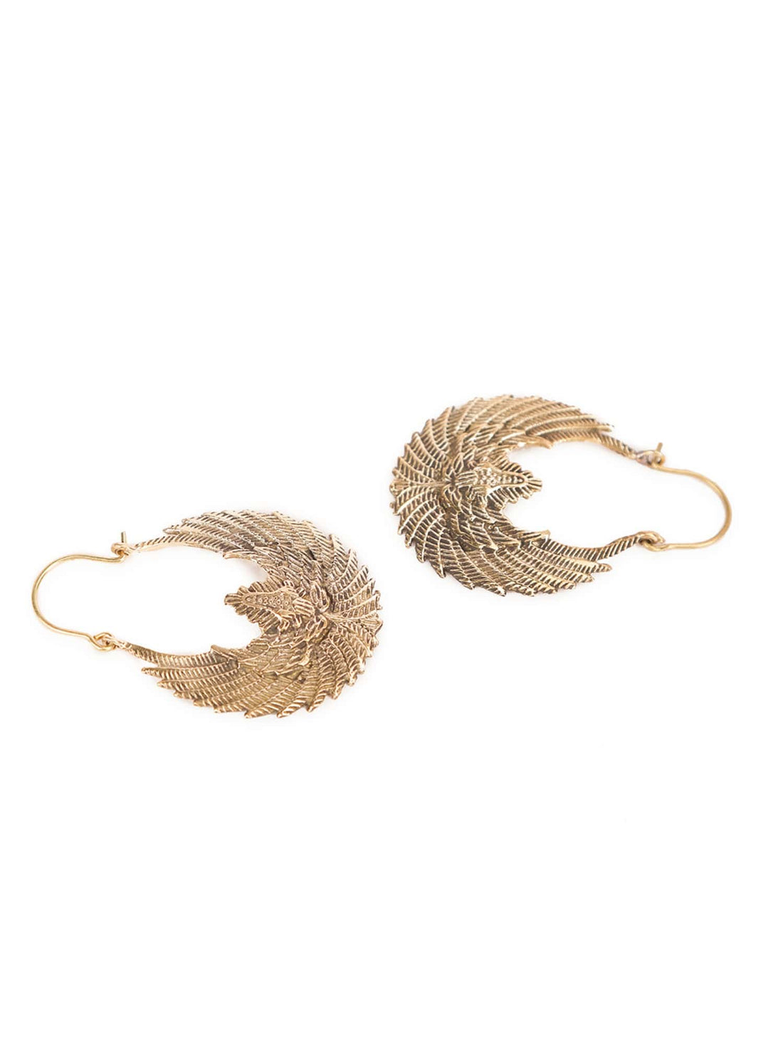 Party Wear Hoops Earrings - Western Gold-Plated Brass Earrings By Studio One Love