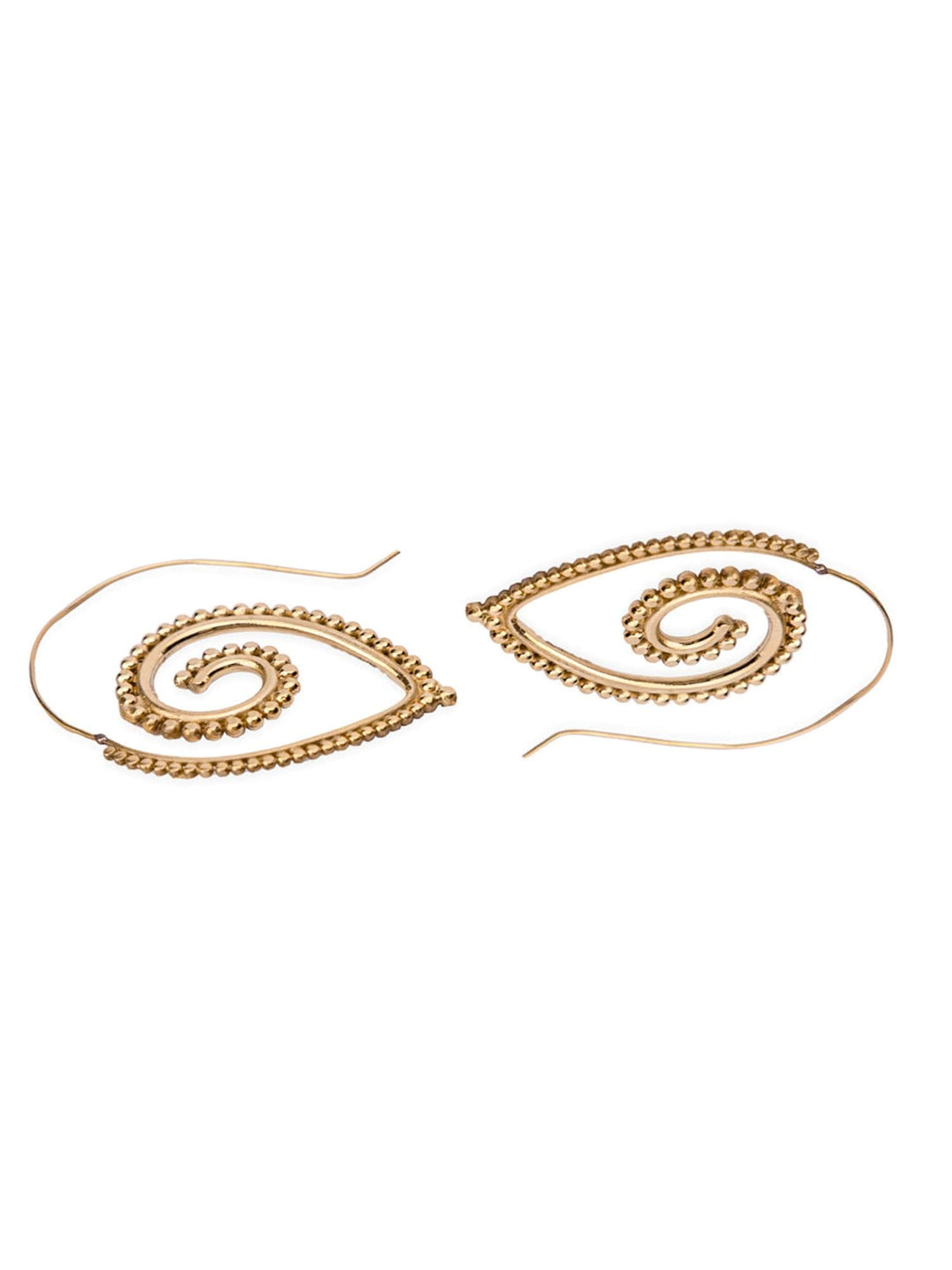 Festive Wear Hoops Earrings - Western Gold-Plated Brass Earrings By Studio One Love