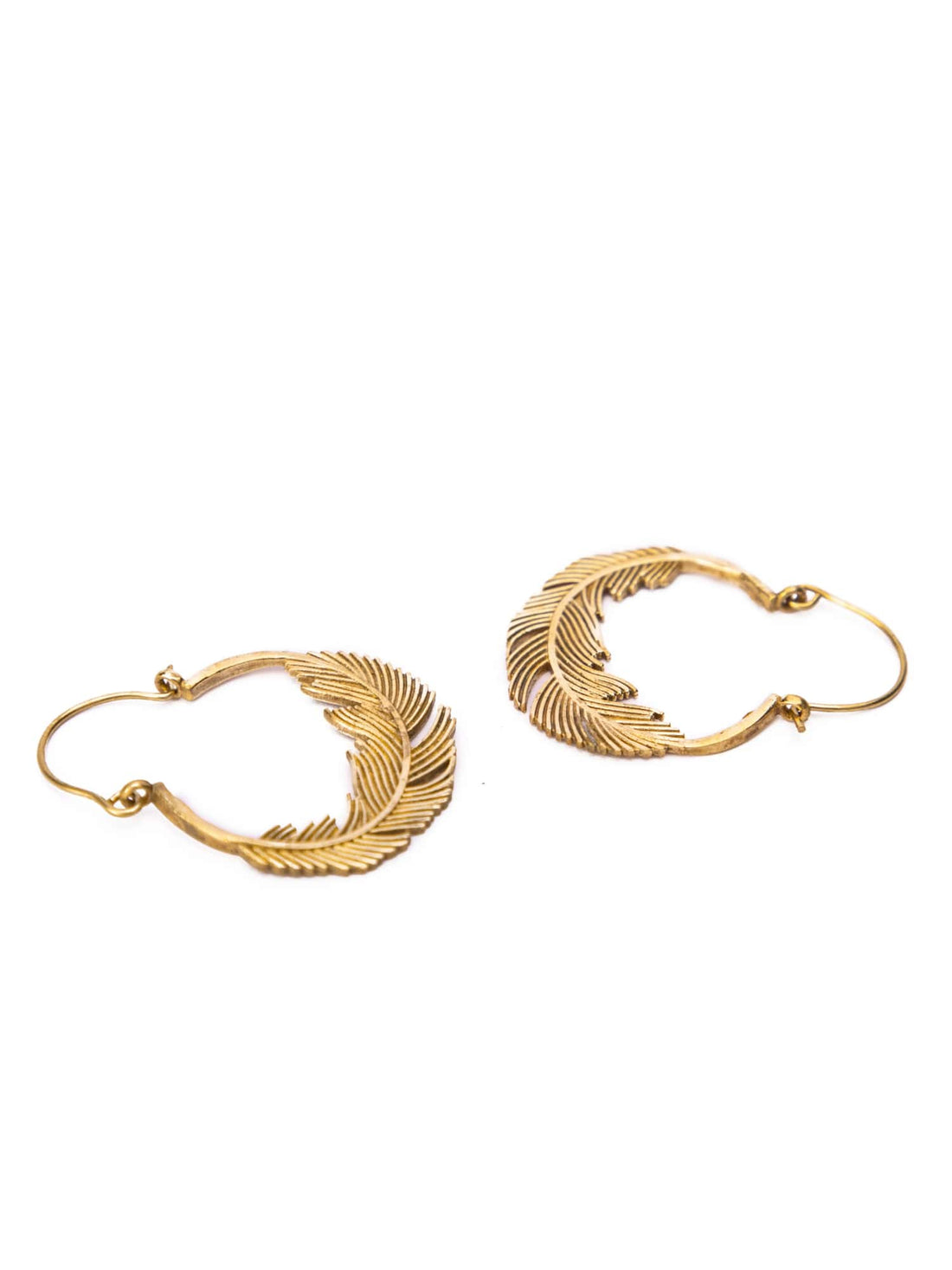 Daily Wear Hoops Earrings - Western Gold-Plated Brass Earrings By Studio One Love