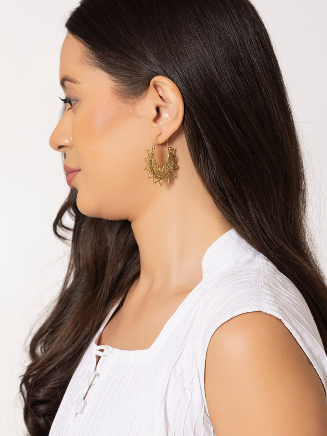 Festive Wear Chandbaalis Earrings - Traditional Gold-Plated Brass Earrings By Studio One Love