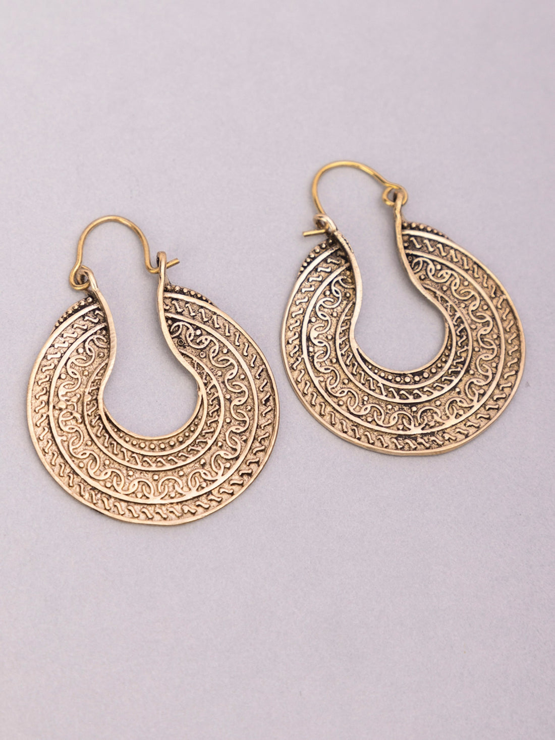 Festive Wear Chandbaalis Earrings - Traditional Gold-Plated Brass Earrings By Studio One Love