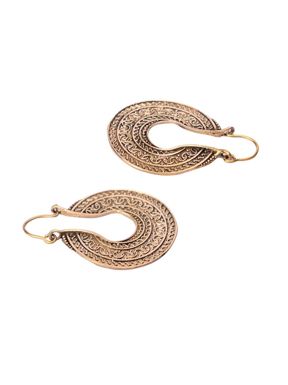Festive Wear Chandbaalis Earrings - Traditional Gold-Plated Brass Earrings By Studio One Love