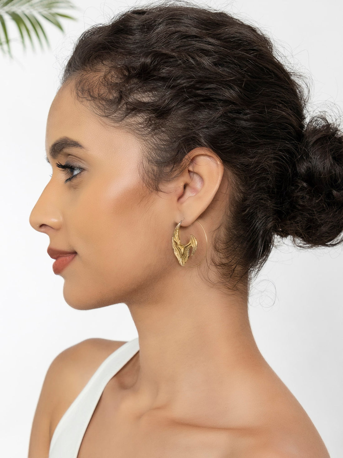 Party Wear Hoops Earrings - Fiesta Frenzy Gold and Silver-Plated Brass Earrings By Studio One Love