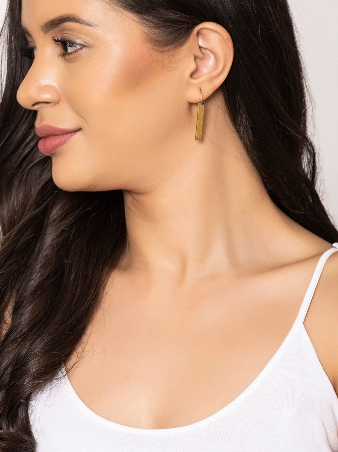 Daily Wear Drops and Danglers Earrings - Western Gold-Plated Brass Earrings By Studio One Love