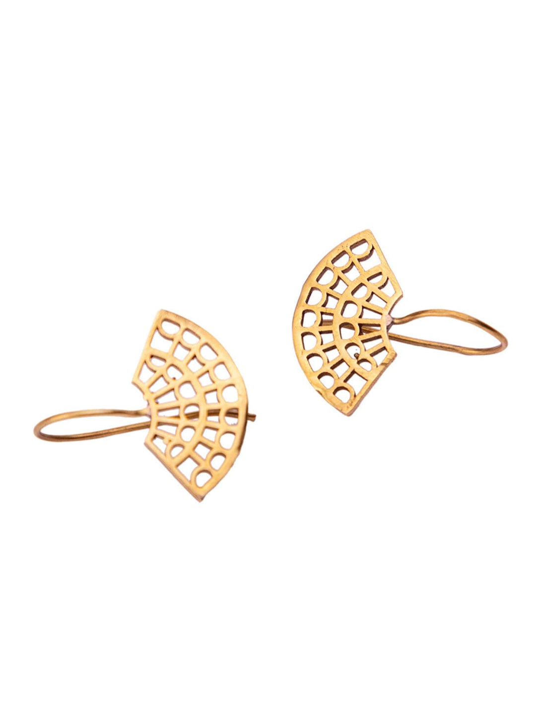 Work Wear Drops and Danglers Earrings - Western Gold-Plated Brass Earrings By Studio One Love