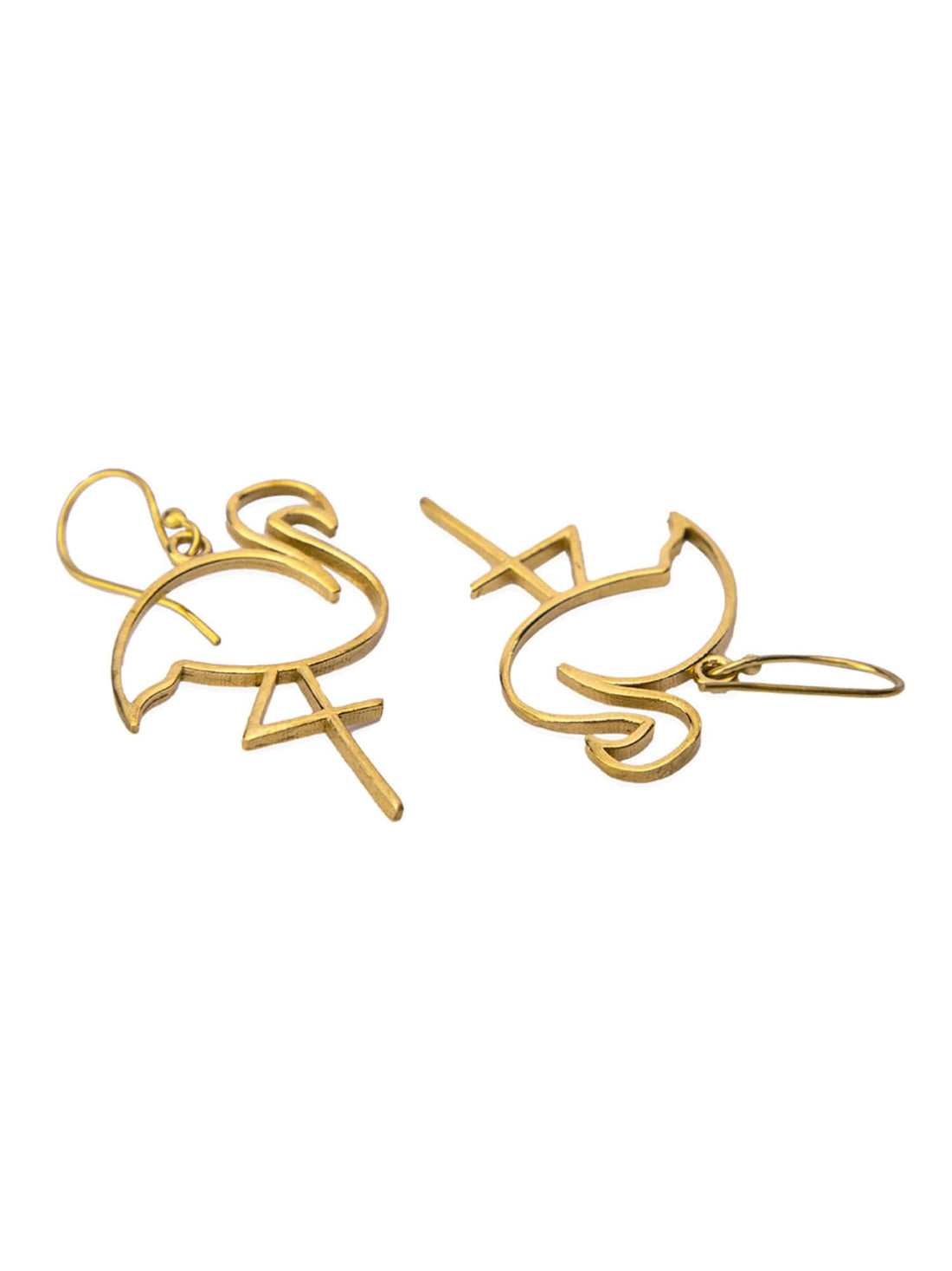 Party Wear Drops and Danglers Earrings - Western Gold-Plated Brass Earrings By Studio One Love