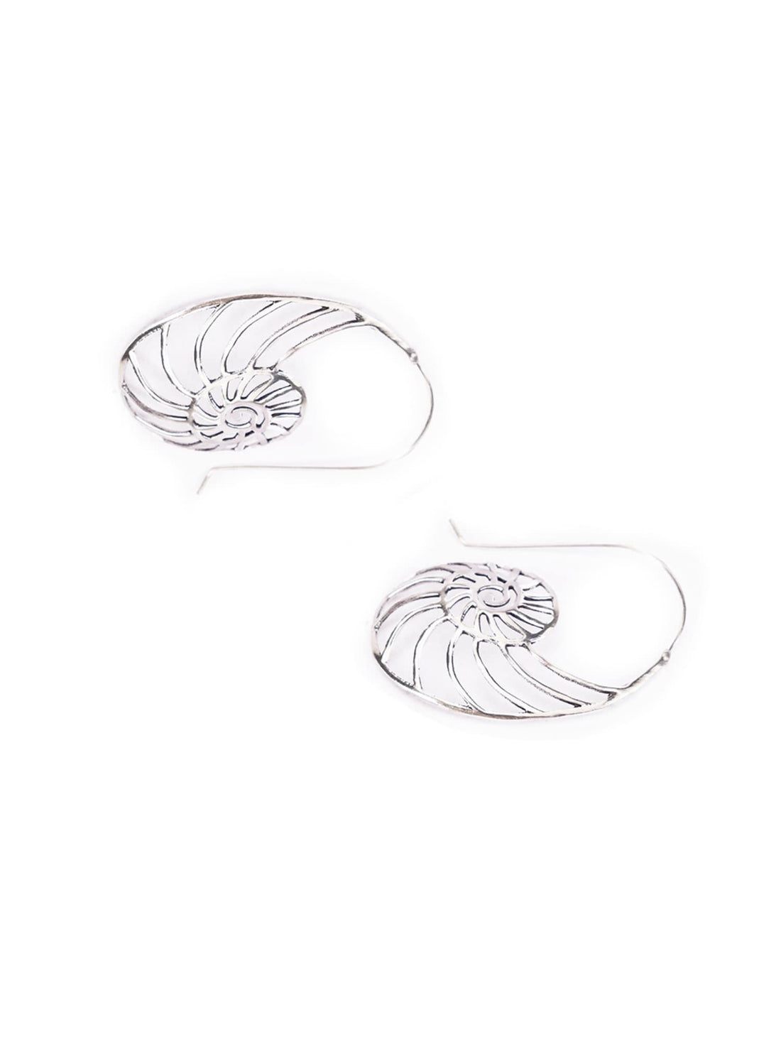 Work Wear Hoops Earrings - Understated Allure Silver-Plated Brass Earrings By Studio One Love