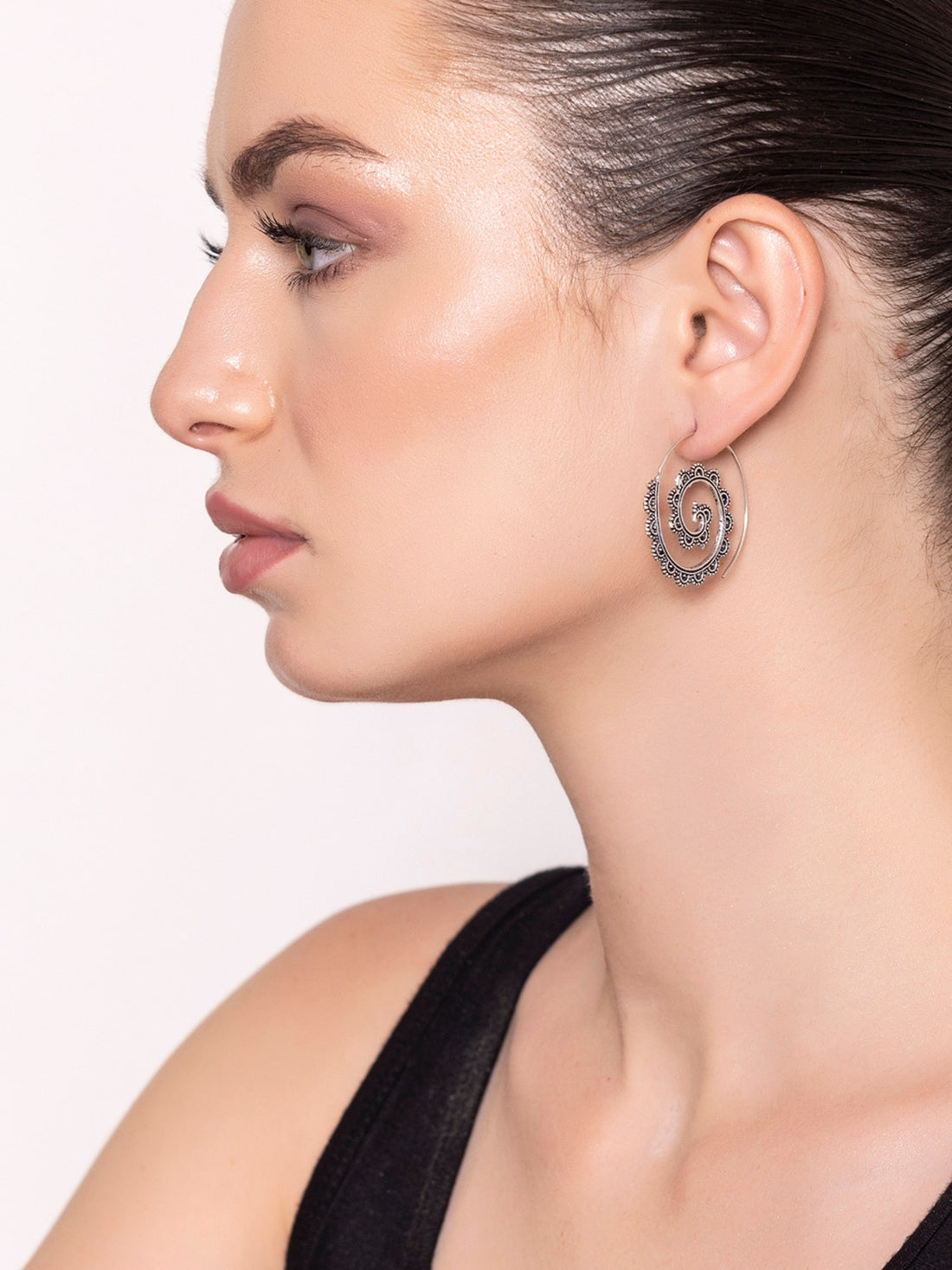 Daily Wear Hoops Earrings - Nomadic Necessities Silver-Plated Brass Earrings By Studio One Love