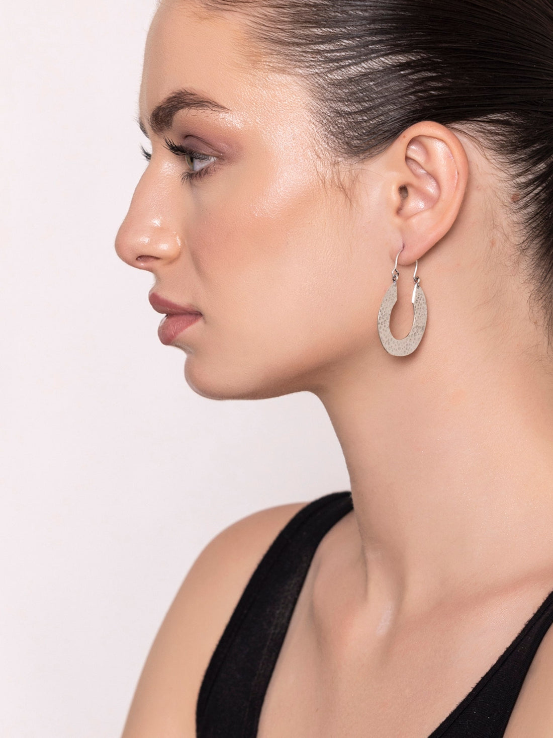 Daily Wear Hoops Earrings - Western Silver-Plated Brass Earrings By Studio One Love