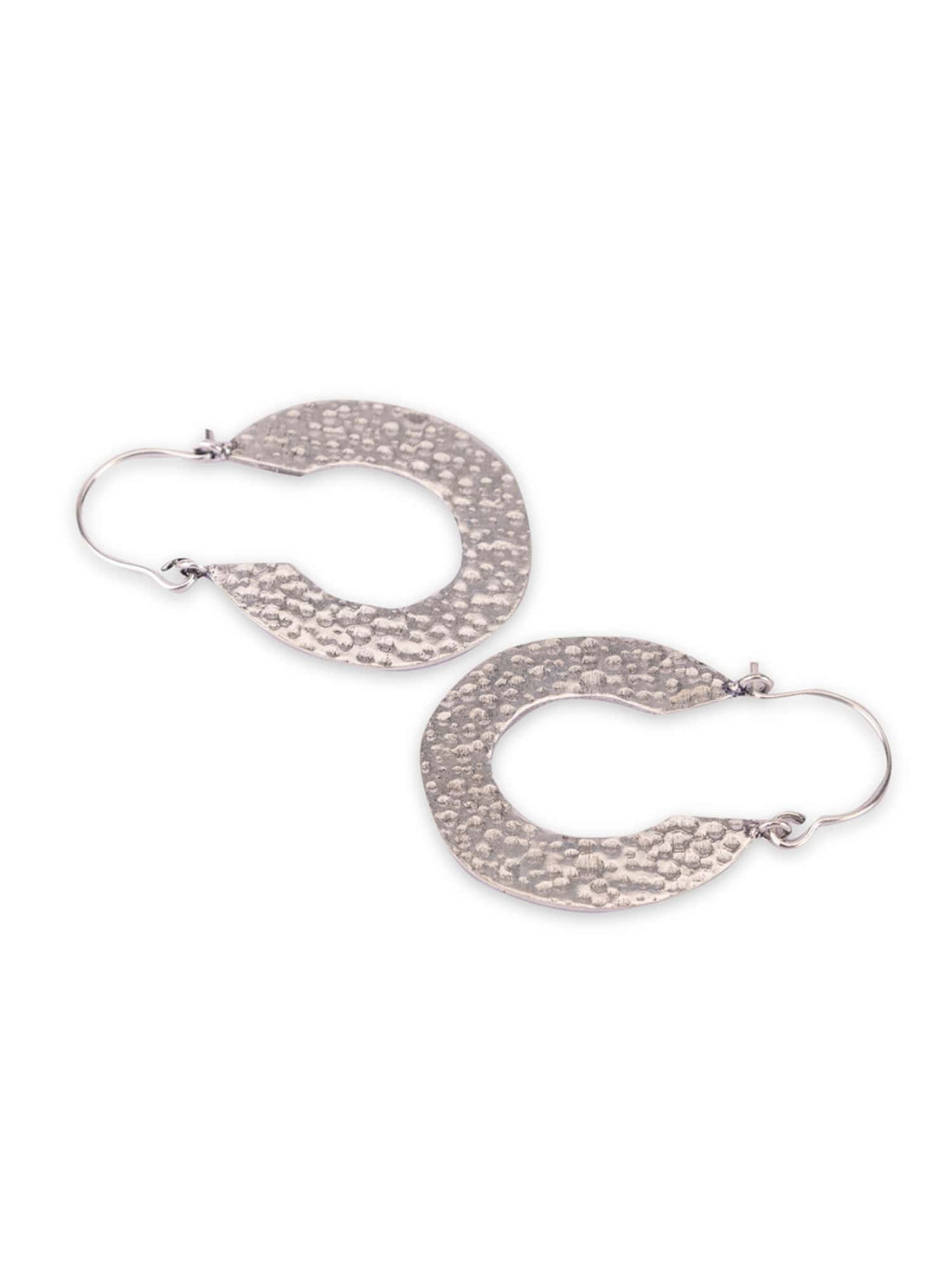 Daily Wear Hoops Earrings - Western Silver-Plated Brass Earrings By Studio One Love