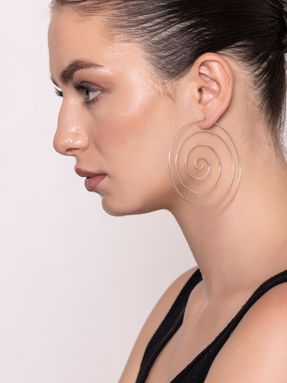 Party Wear Hoops Earrings - Western Silver-Plated Brass Earrings By Studio One Love