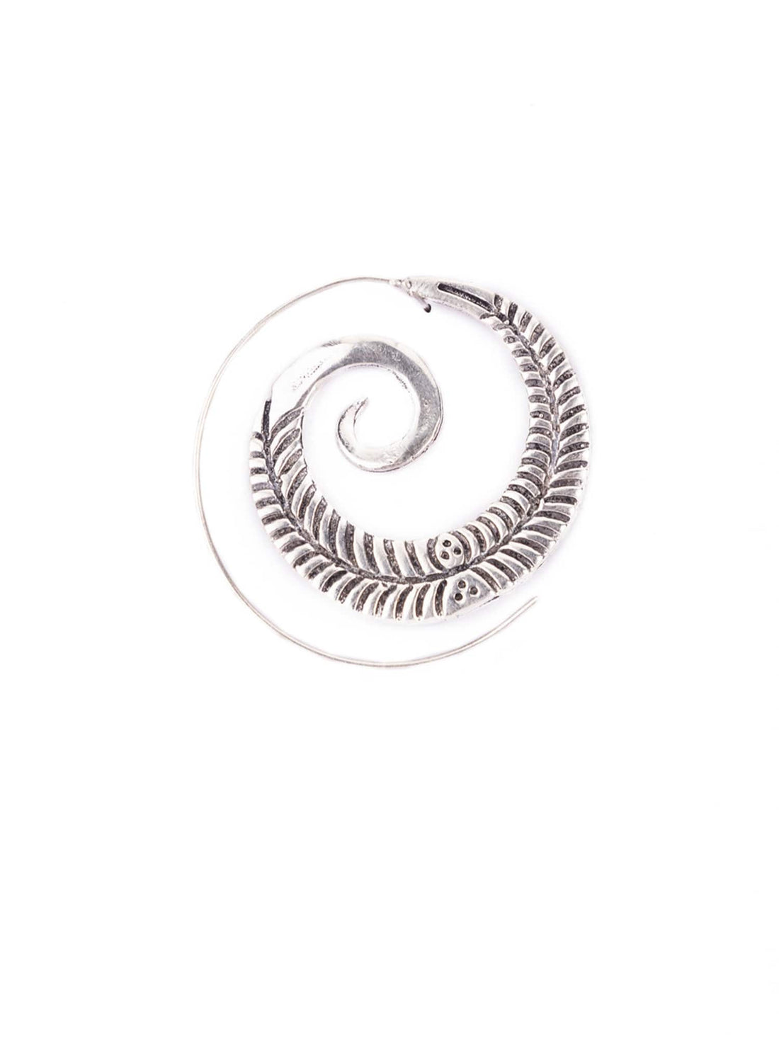 Daily Wear Hoops Earrings - Western Silver-Plated Brass Earrings By Studio One Love