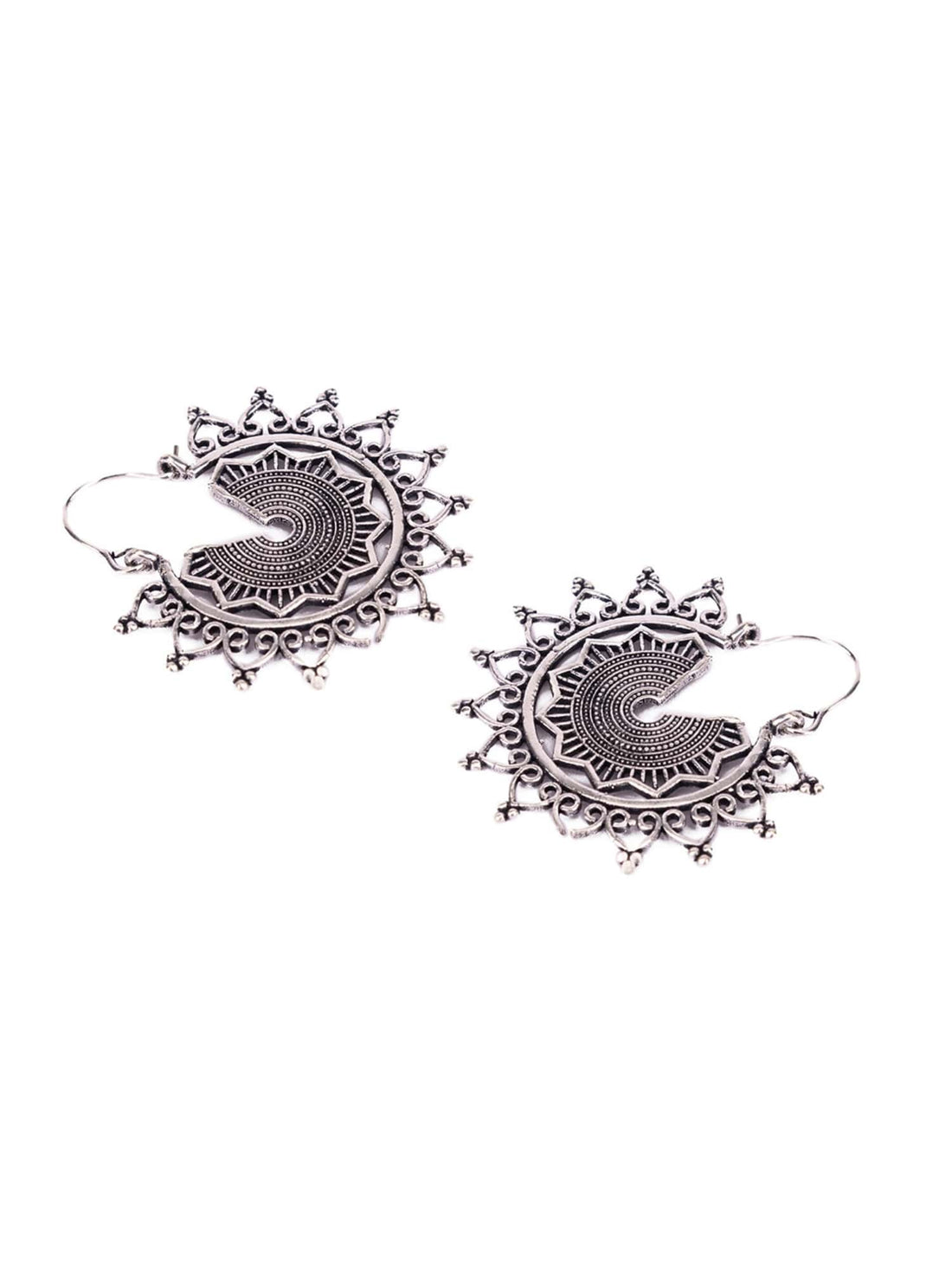 Festive Wear Chandbaalis Earrings - Traditional Silver-Plated Brass Earrings By Studio One Love