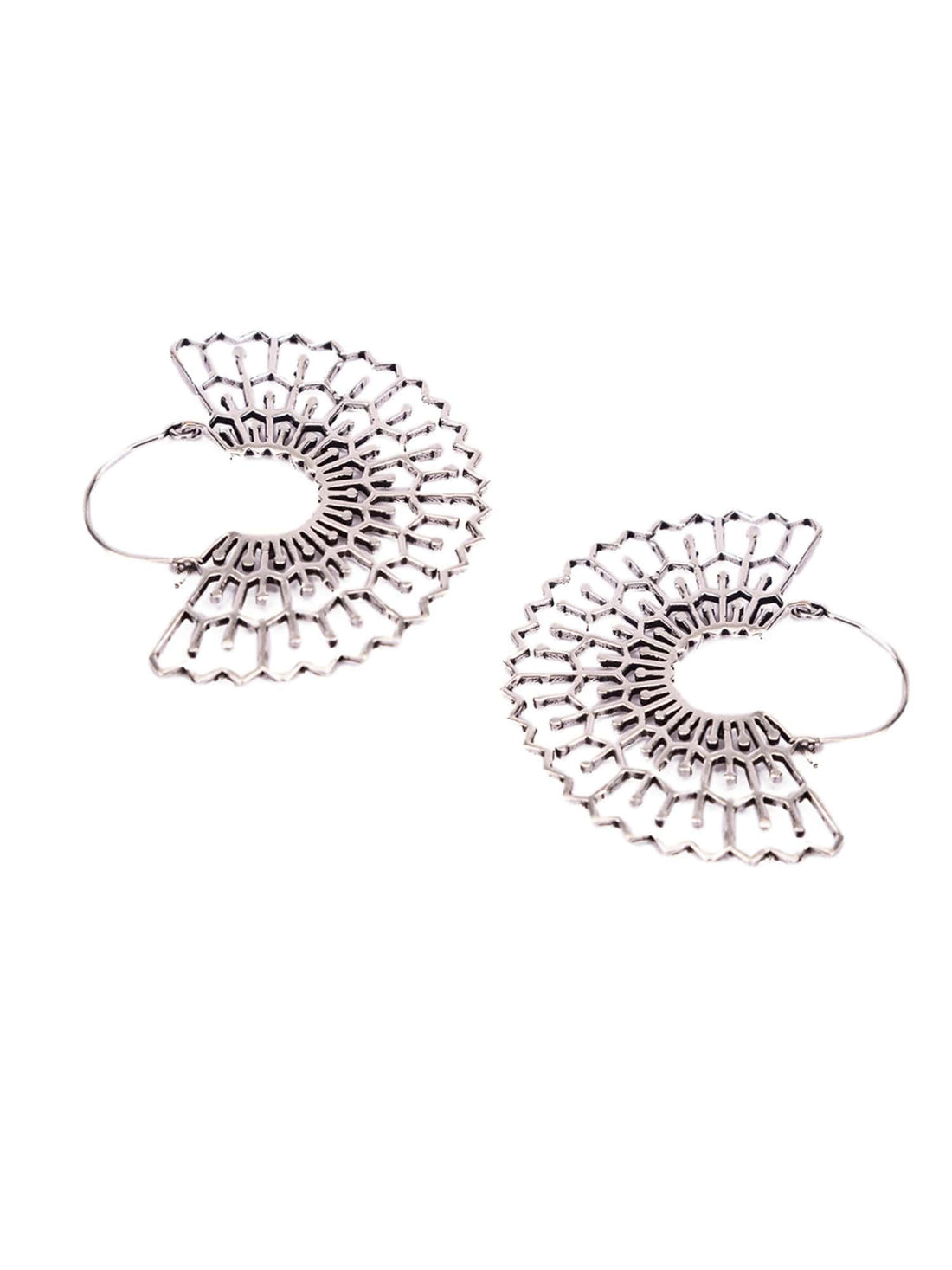 Festive Wear Chandbaalis Earrings - Traditional Silver-Plated Brass Earrings By Studio One Love