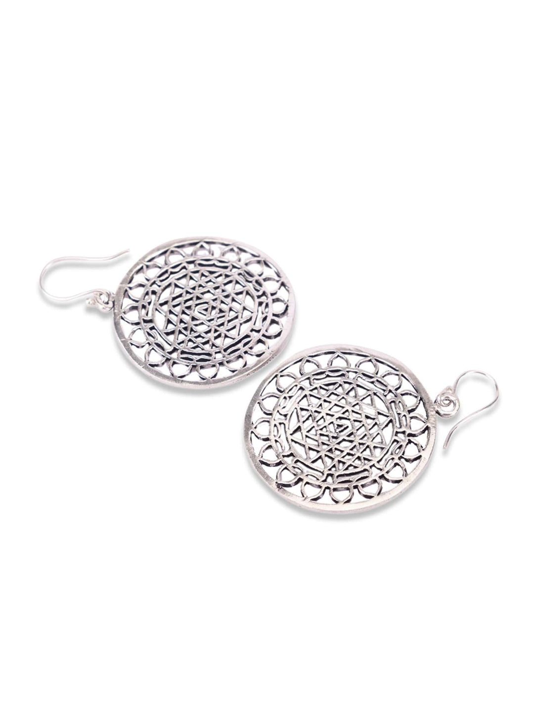 Daily Wear Drops and Danglers Earrings - Western Silver-Plated Brass Earrings By Studio One Love