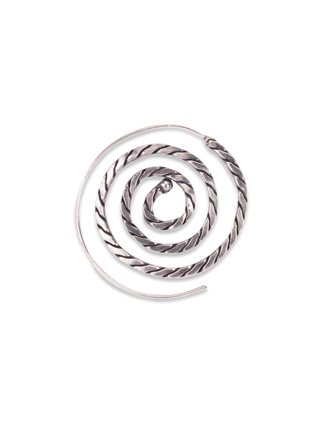 Daily Wear Hoops Earrings - Western Silver-Plated Brass Earrings By Studio One Love