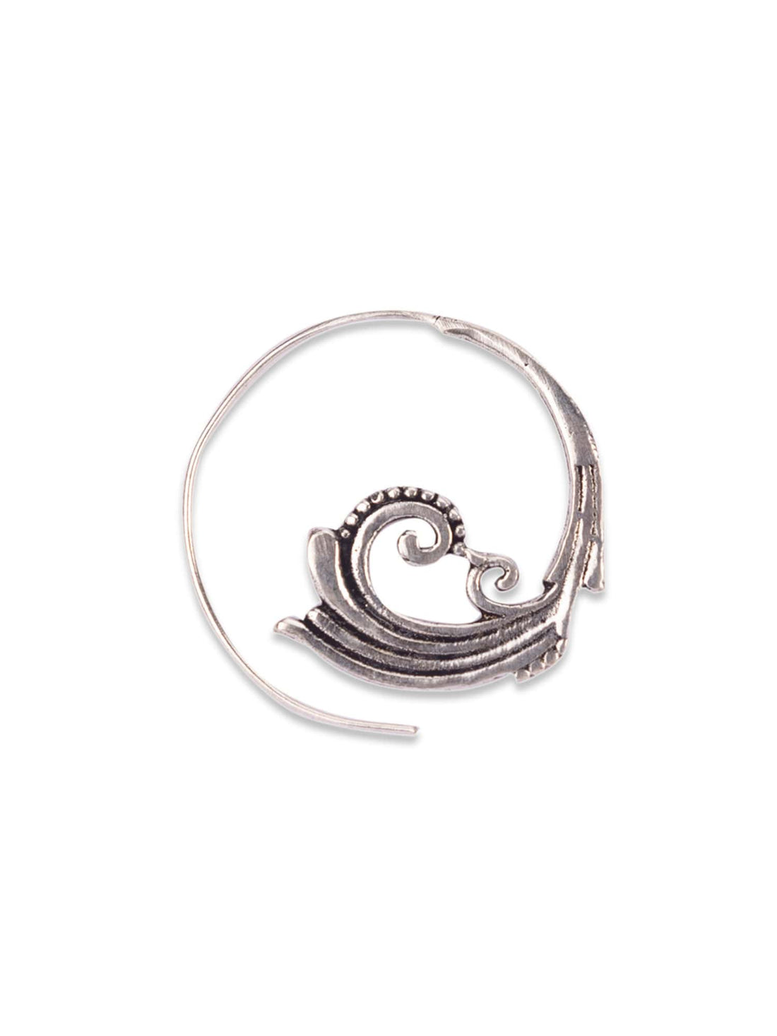 Daily Wear Hoops Earrings - Western Silver-Plated Brass Earrings By Studio One Love
