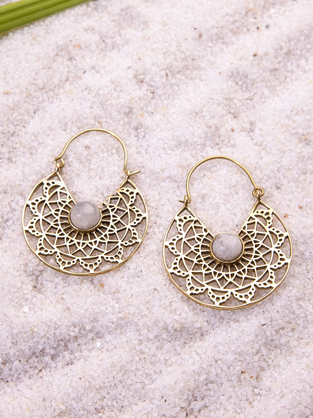 Festive Wear Chandbaalis Earrings - Minimal Gold-Plated Brass Earrings By Studio One Love