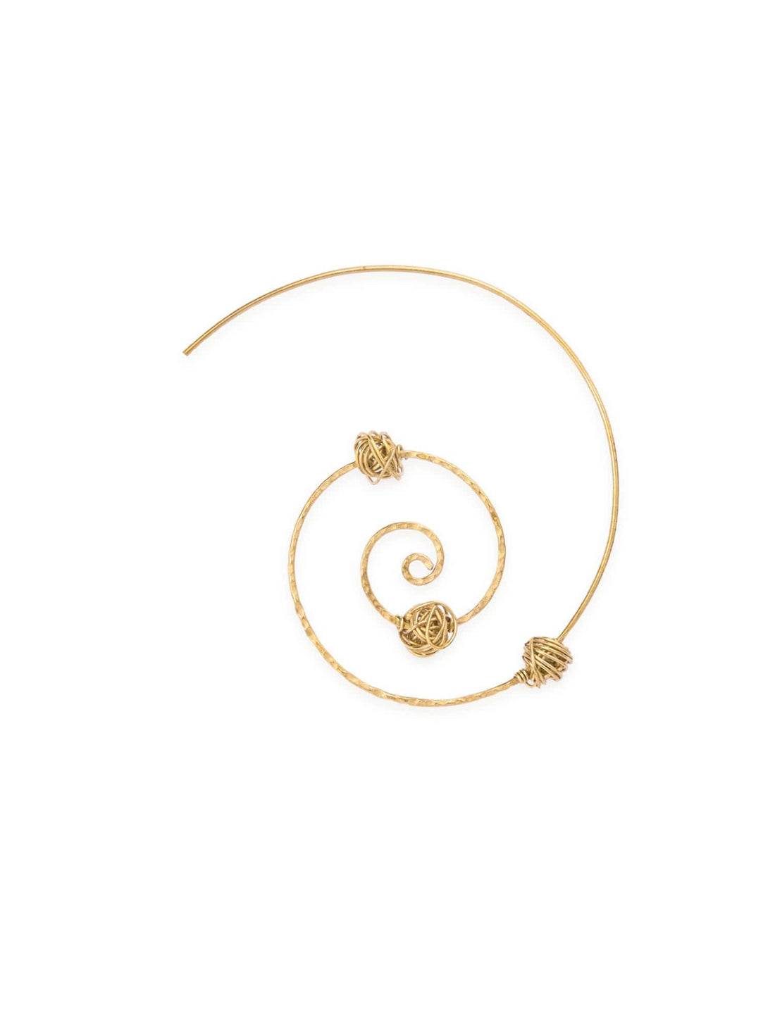 Festive Wear Hoops Earrings - Minimal Gold-Plated Brass Earrings By Studio One Love