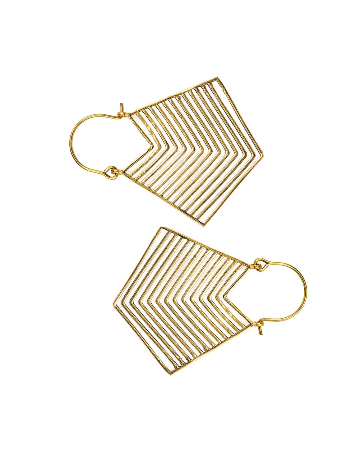 Daily Wear Hoops Earrings - Minimal Gold-Plated Brass Earrings By Studio One Love