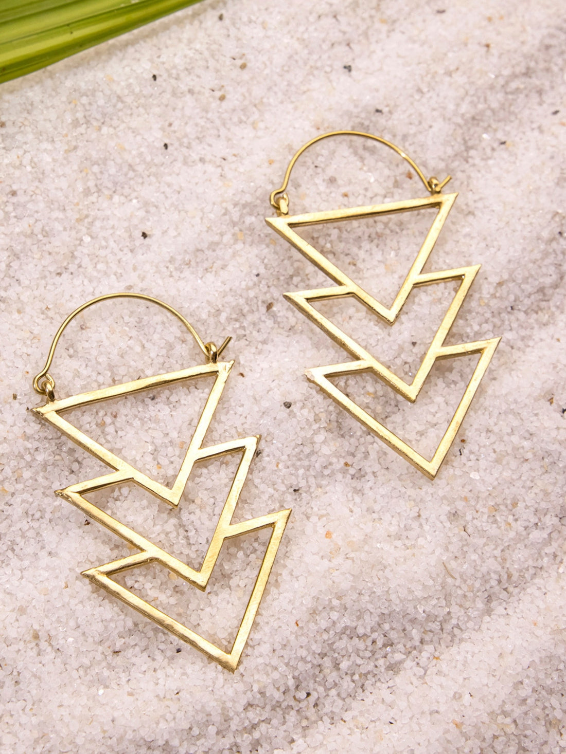 Party Wear Hoop Earrings - Statement Gold and Silver-Plated Brass Earrings By Studio One Love