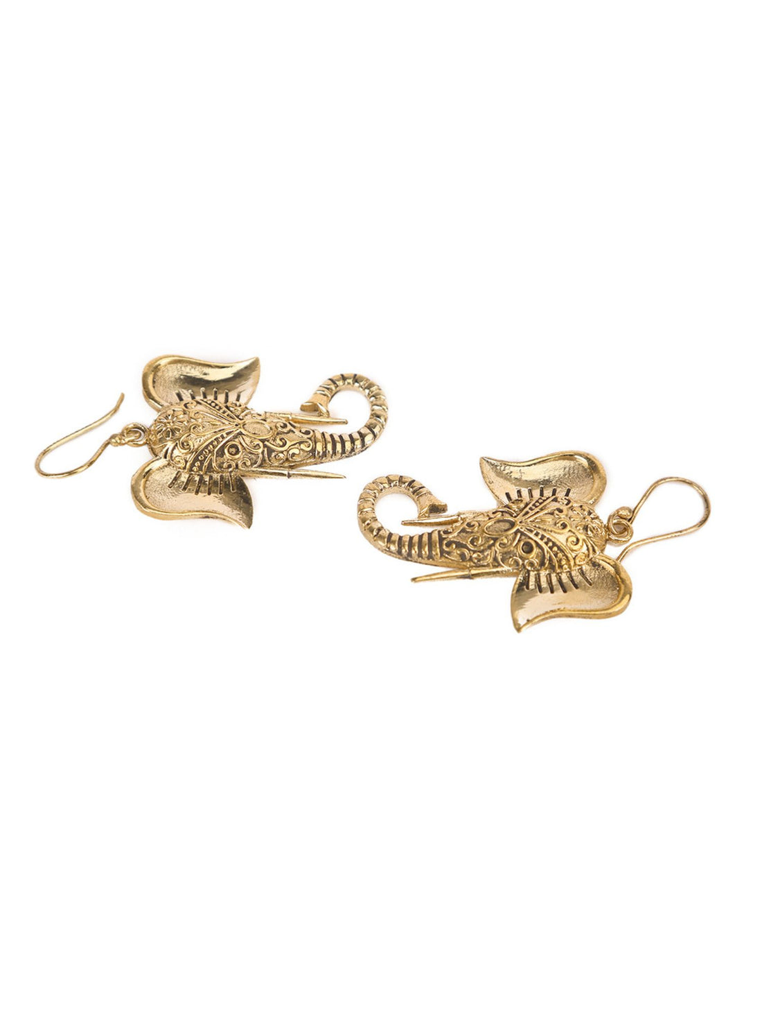 Festive Wear Drops and Danglers Earrings - Minimal Gold and Silver-Plated Brass Earrings By Studio One Love