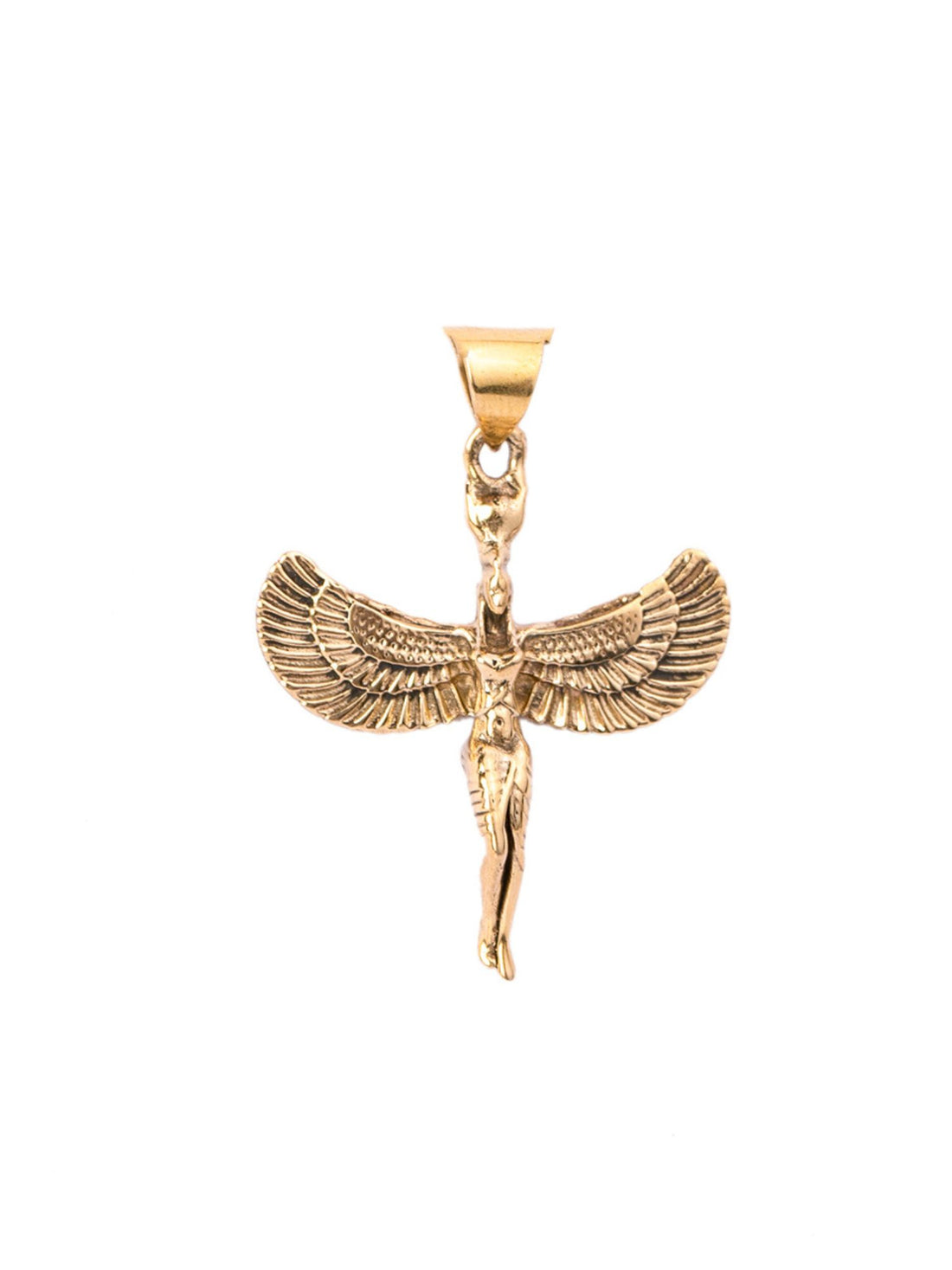 Brass-Plated Handcrafted Angel Necklace By Studio One Love